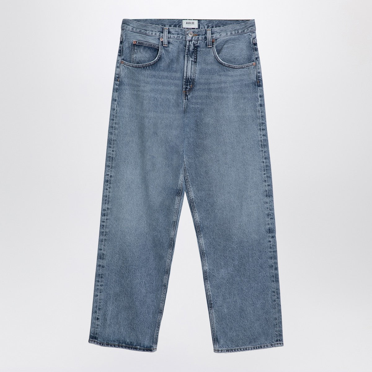 AGOLDE Light blue baggy jeans in organic denim Agolde