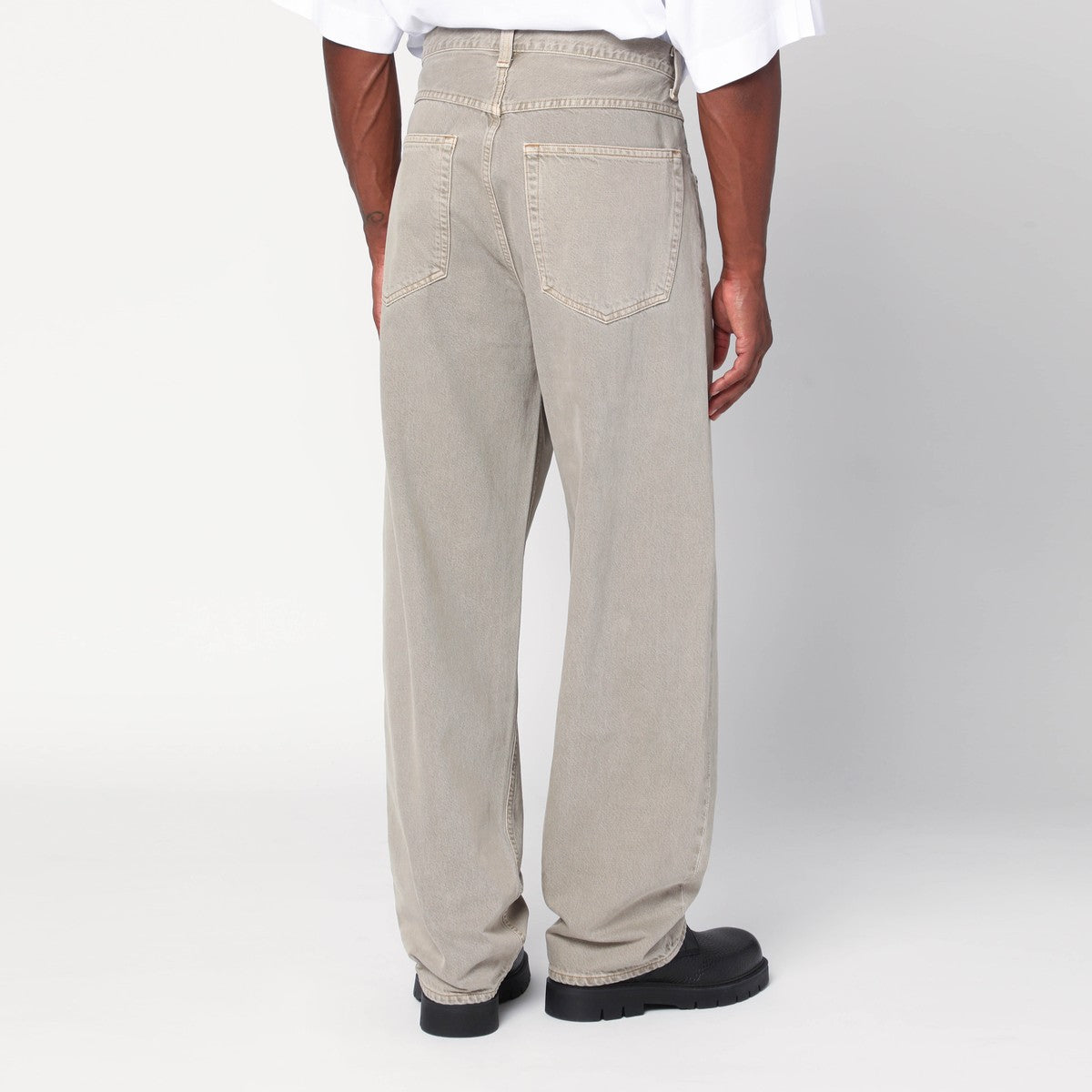 AGOLDE Beige jeans in regenerated denim Agolde