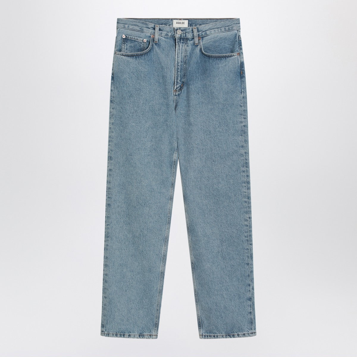 AGOLDE Light blue jeans in regenerated denim Agolde