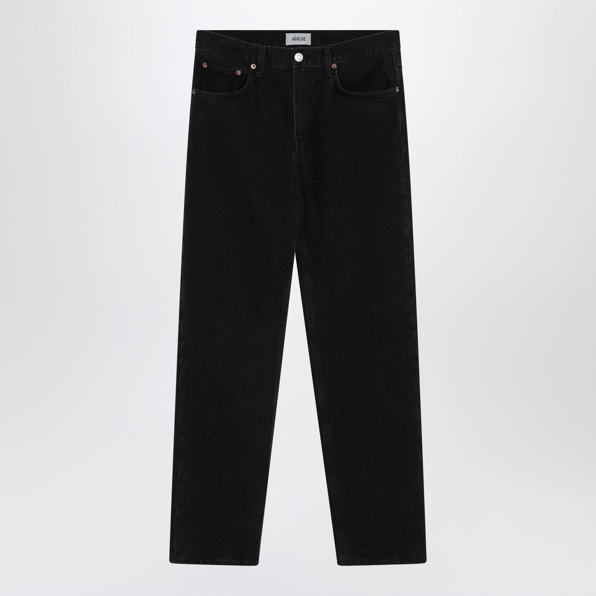 AGOLDE Black jeans in regenerated denim Agolde