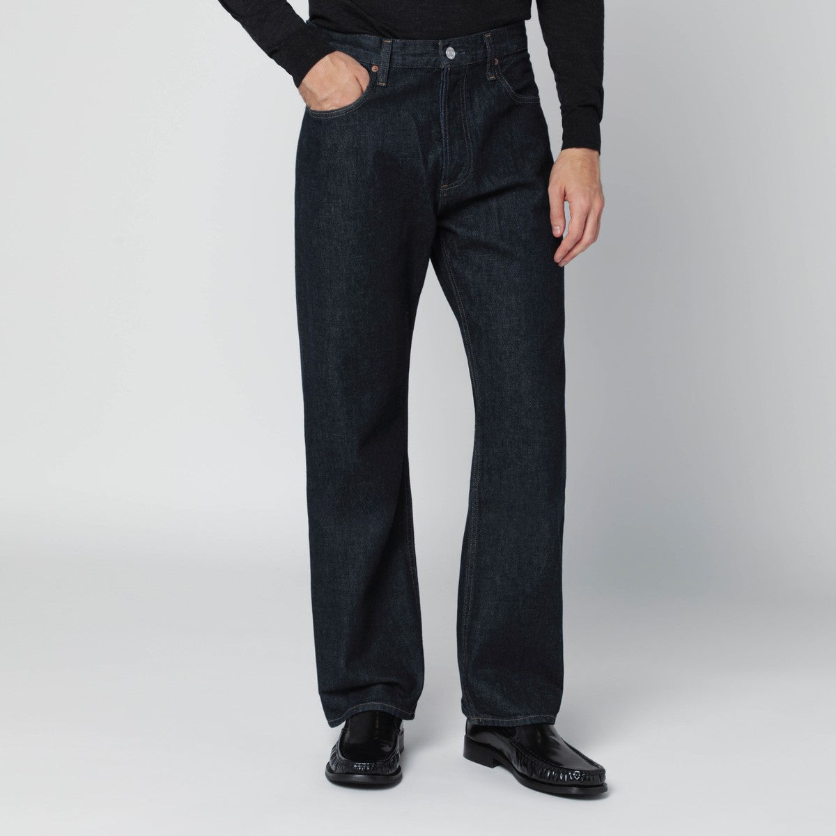 AGOLDE Dark blue regular jeans Agolde