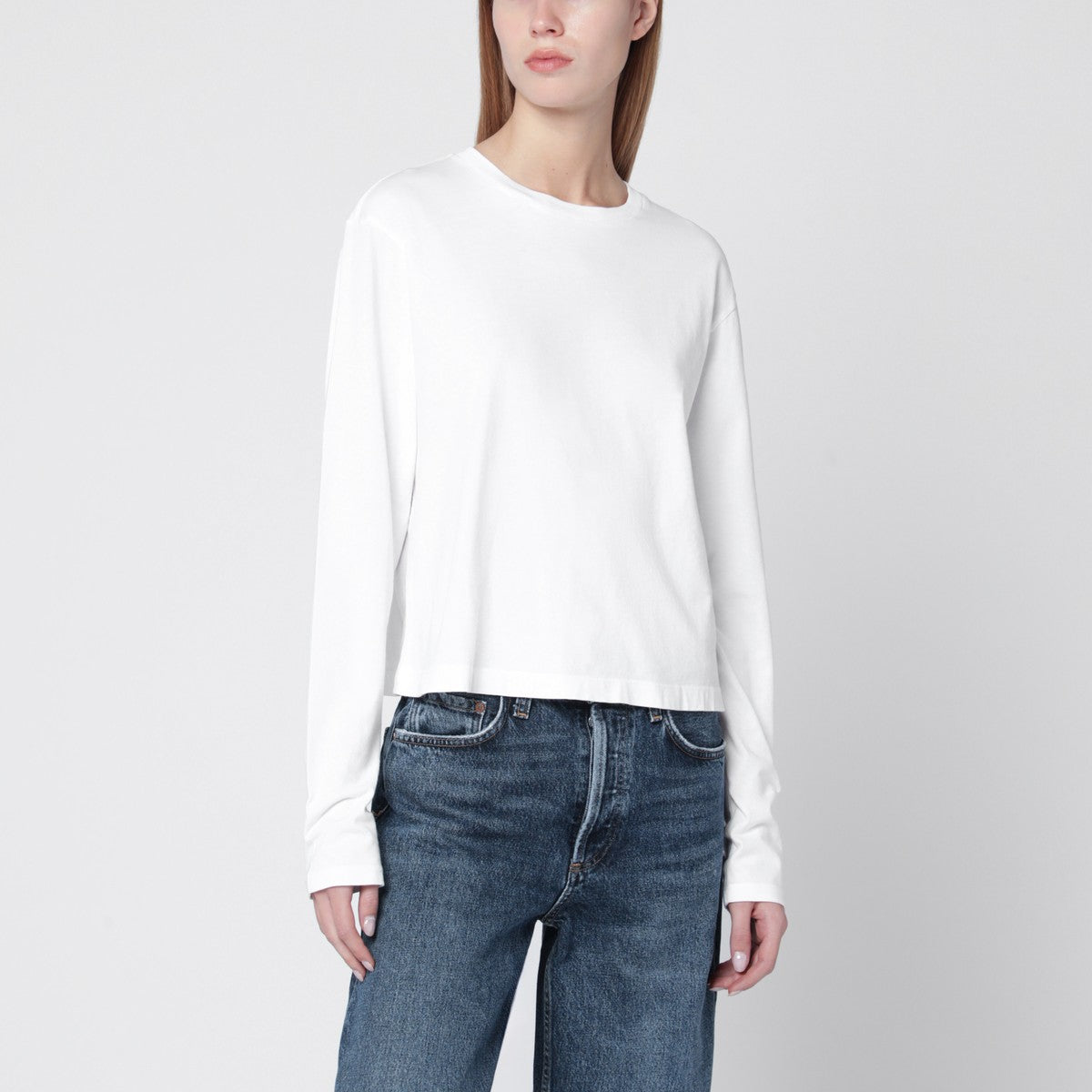 AGOLDE White organic cotton top Agolde