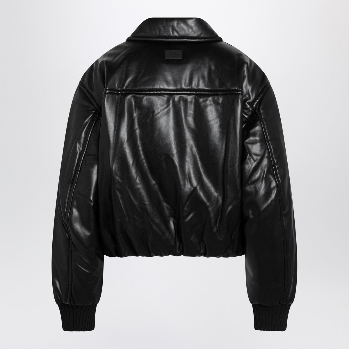 Acne Studios Faux leather bomber jacket black Acne Studios