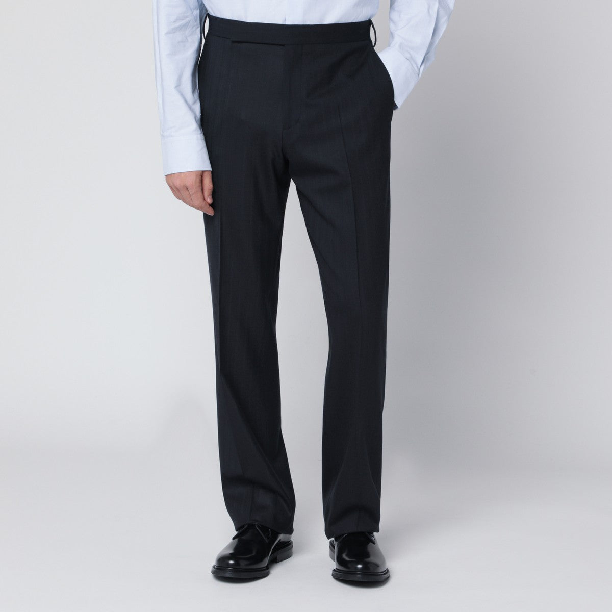 Lardini Blue wool blend trousers Lardini
