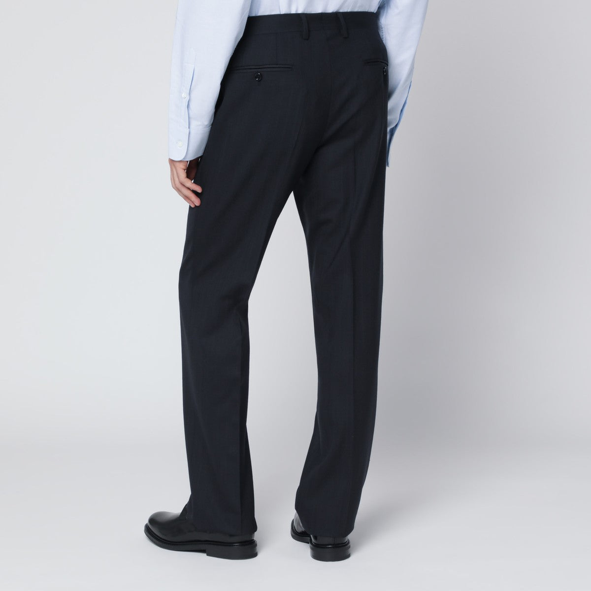 Lardini Blue wool blend trousers Lardini