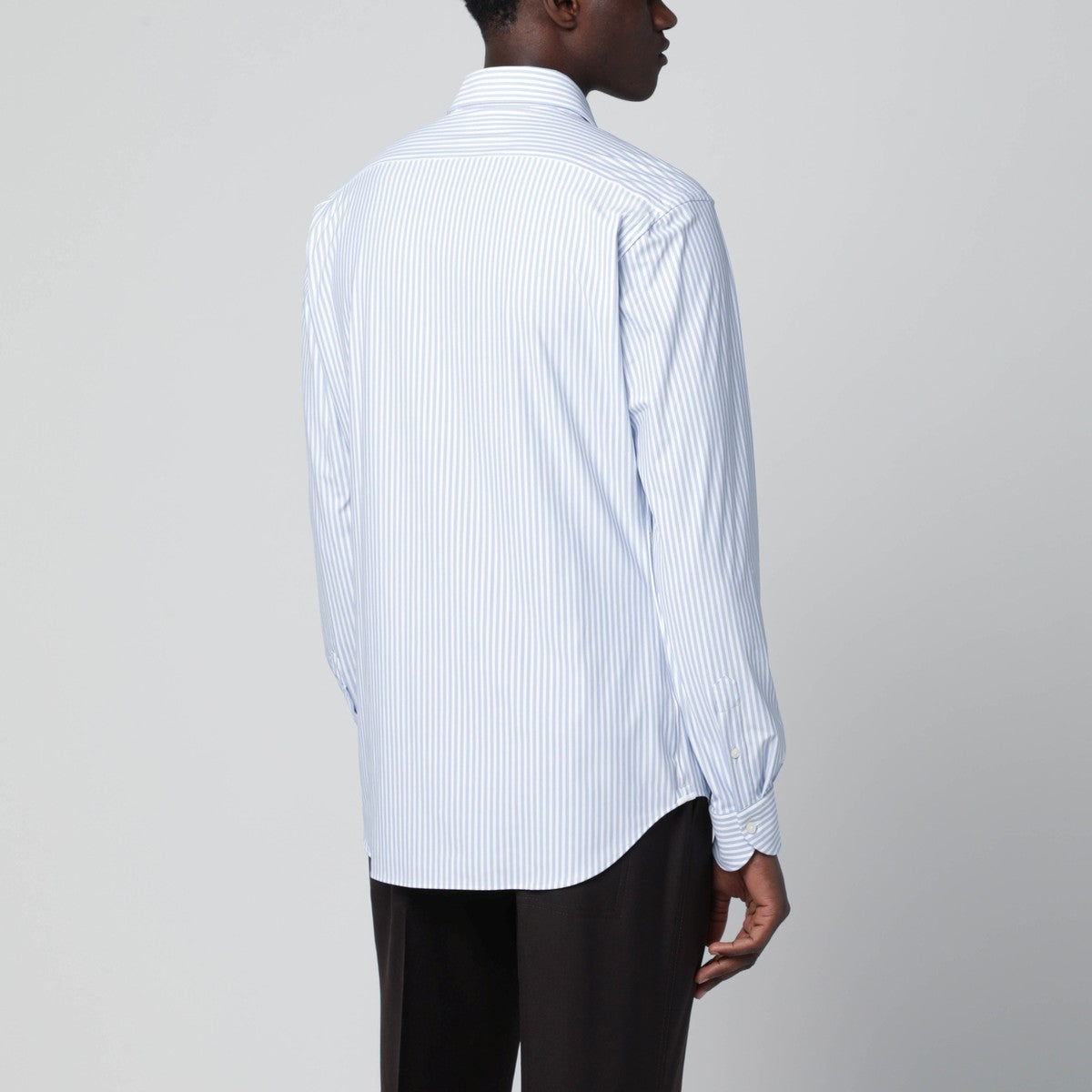 XACUS White striped Active shirt Tailor Fit XACUS