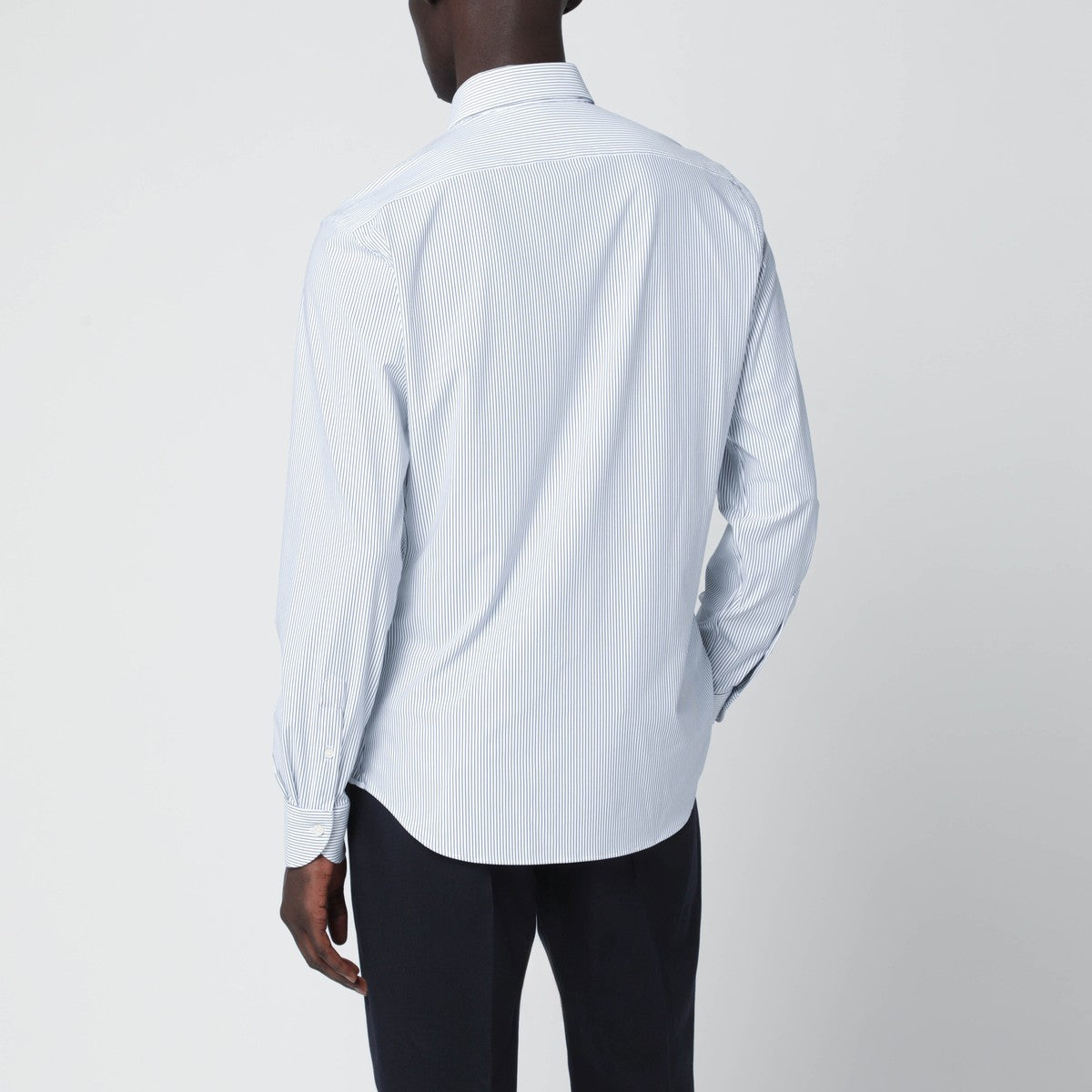 XACUS White striped Tailor Fit shirt XACUS