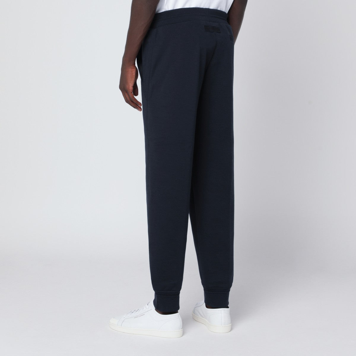 ZEGNA Navy blue jogging pants in wool blend ZEGNA