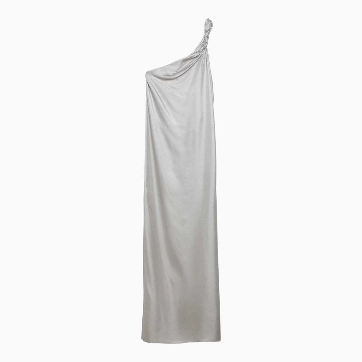 LouLou De Saison Adela silver grey silk long dress LouLou De Saison