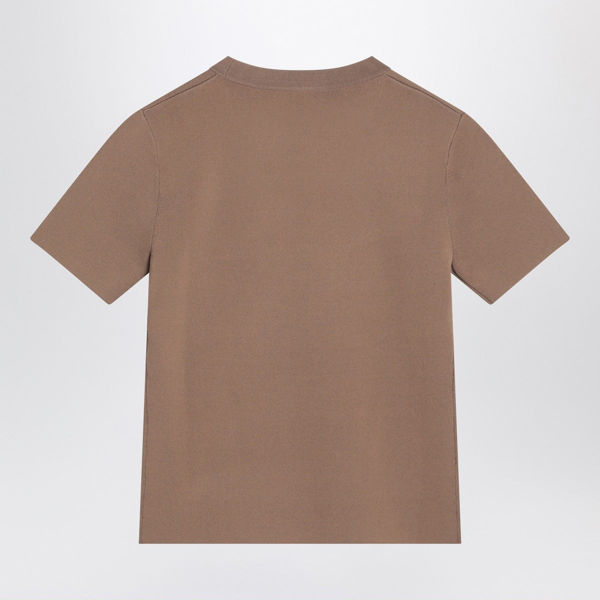 Max Mara Hazelnut-coloured T-shirt in viscose crêpe Max Mara