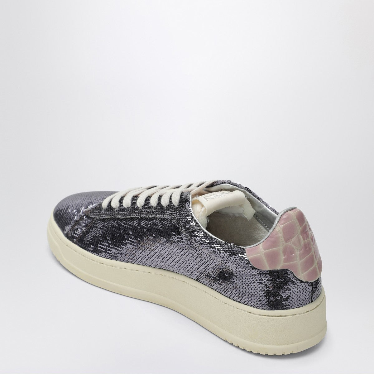AUTRY Sneaker Dallas Sparkling in grey sequins Autry