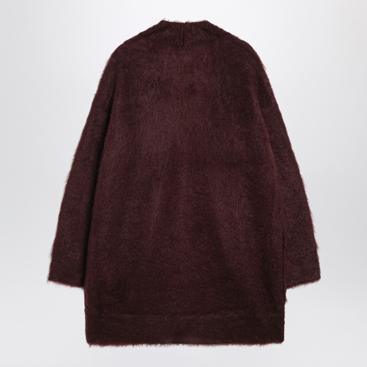 Max Mara Cherry-colored shaved mohair cardigan Max Mara