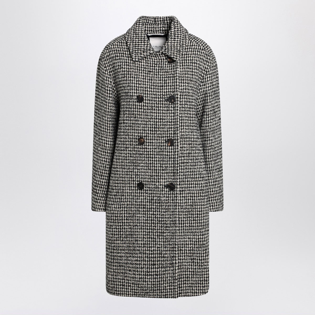 S Max Mara Black and white houndstooth coat S Max Mara