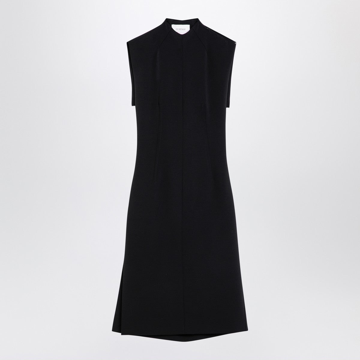 Sportmax Black wool blend sleeveless dress Sportmax