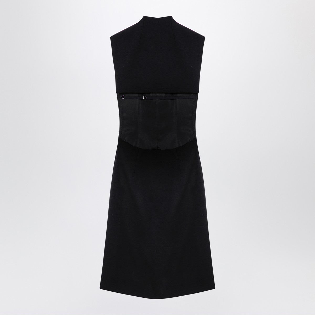 Sportmax Black wool blend sleeveless dress Sportmax