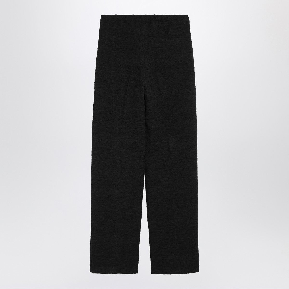 LouLou De Saison Black straight bouclé trousers LouLou De Saison