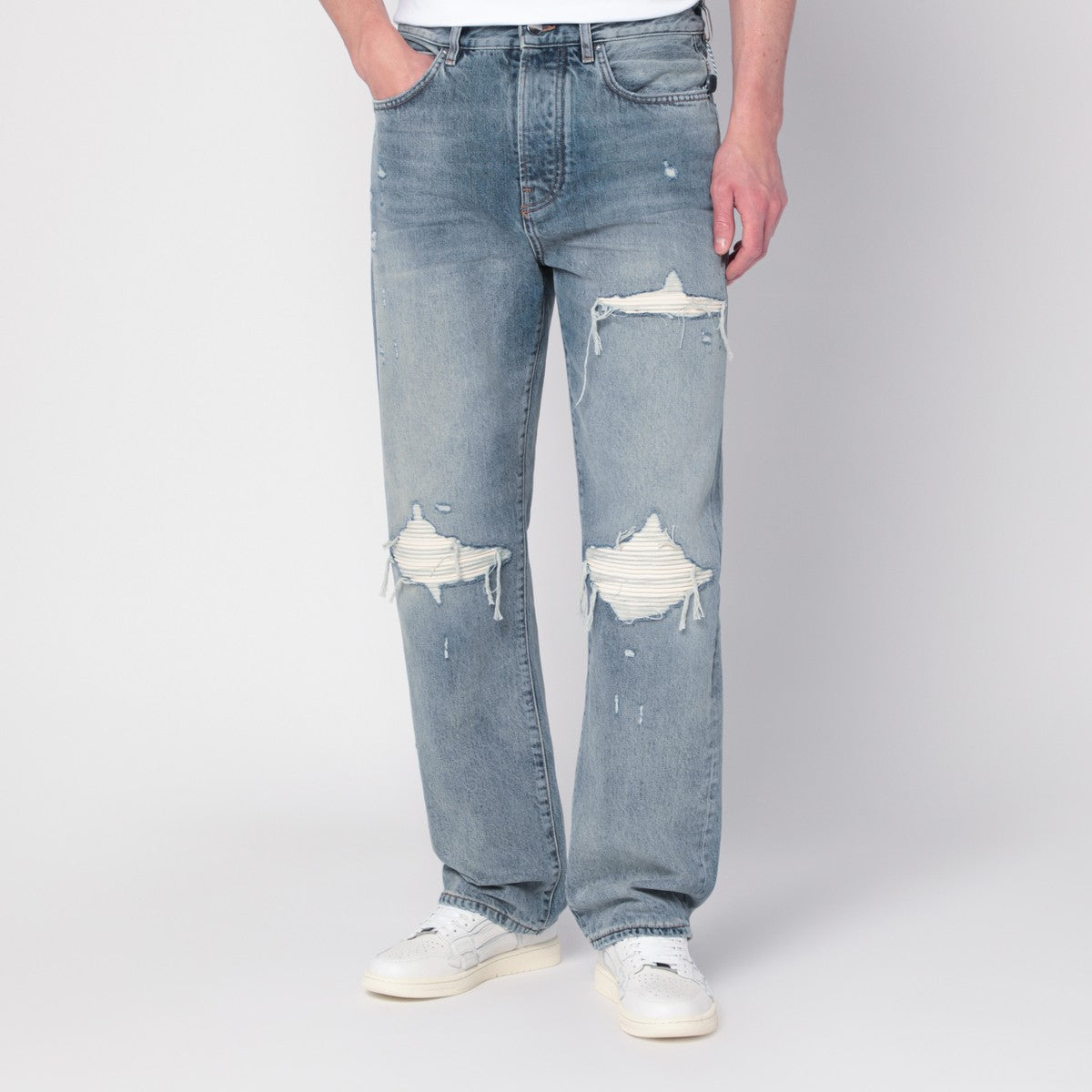 AMIRI Jeans with rips Antique Indigo