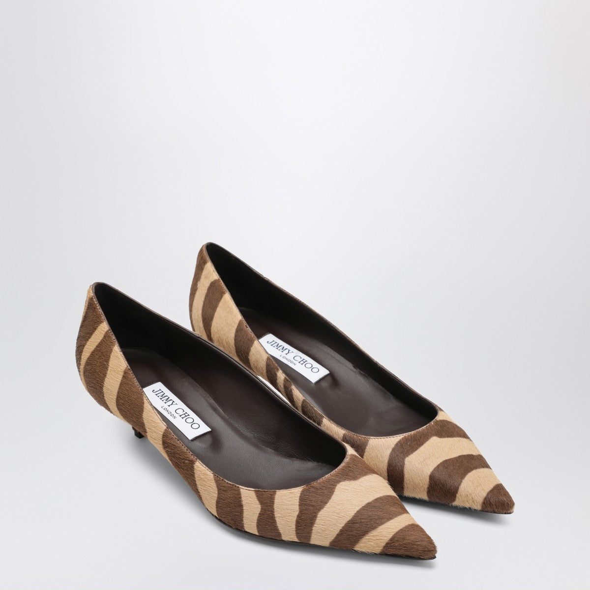 Jimmy Choo Amelia pumps in zebra-print pony hair Jimmy Choo