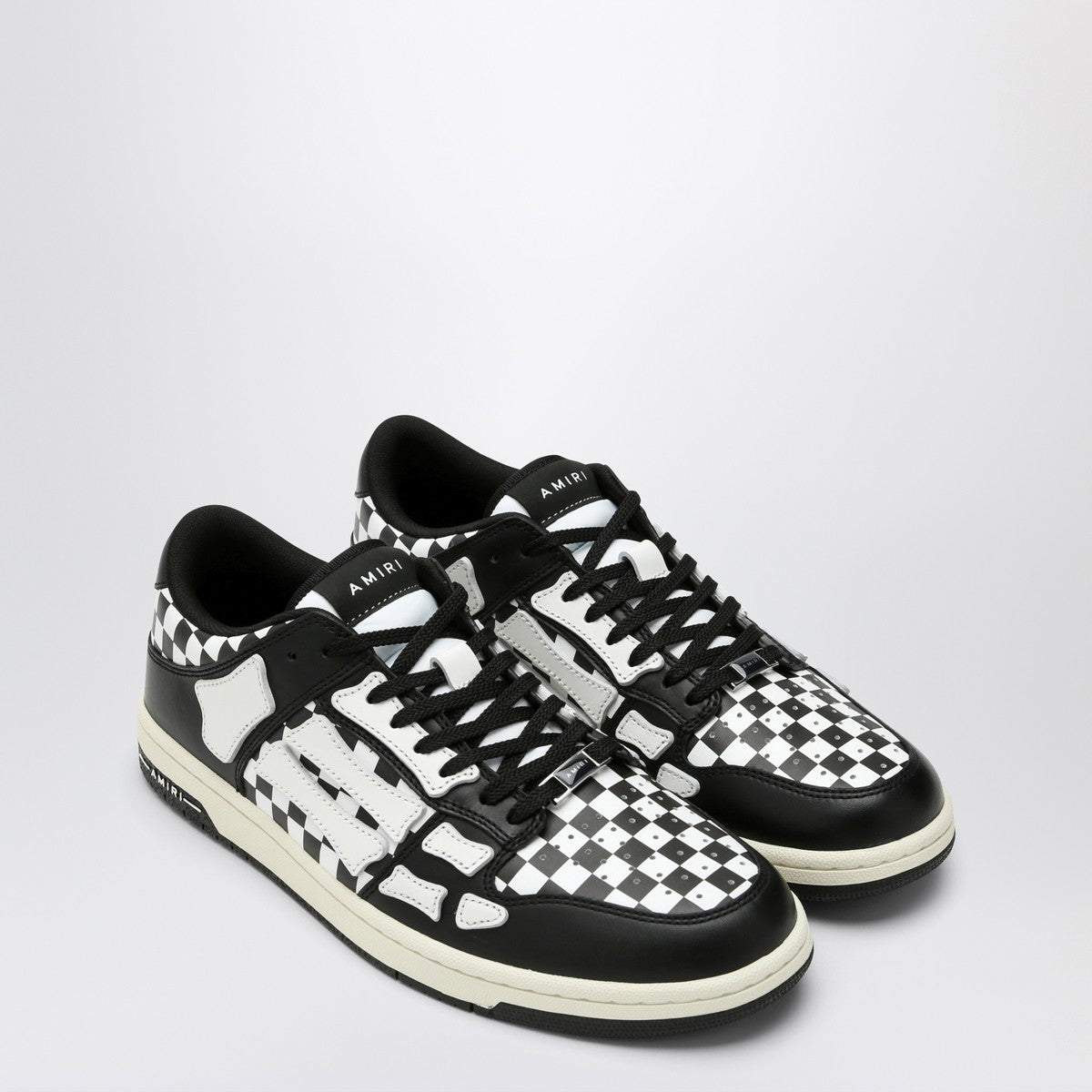 AMIRI Skel Top Low Black/White Plaid Sneaker