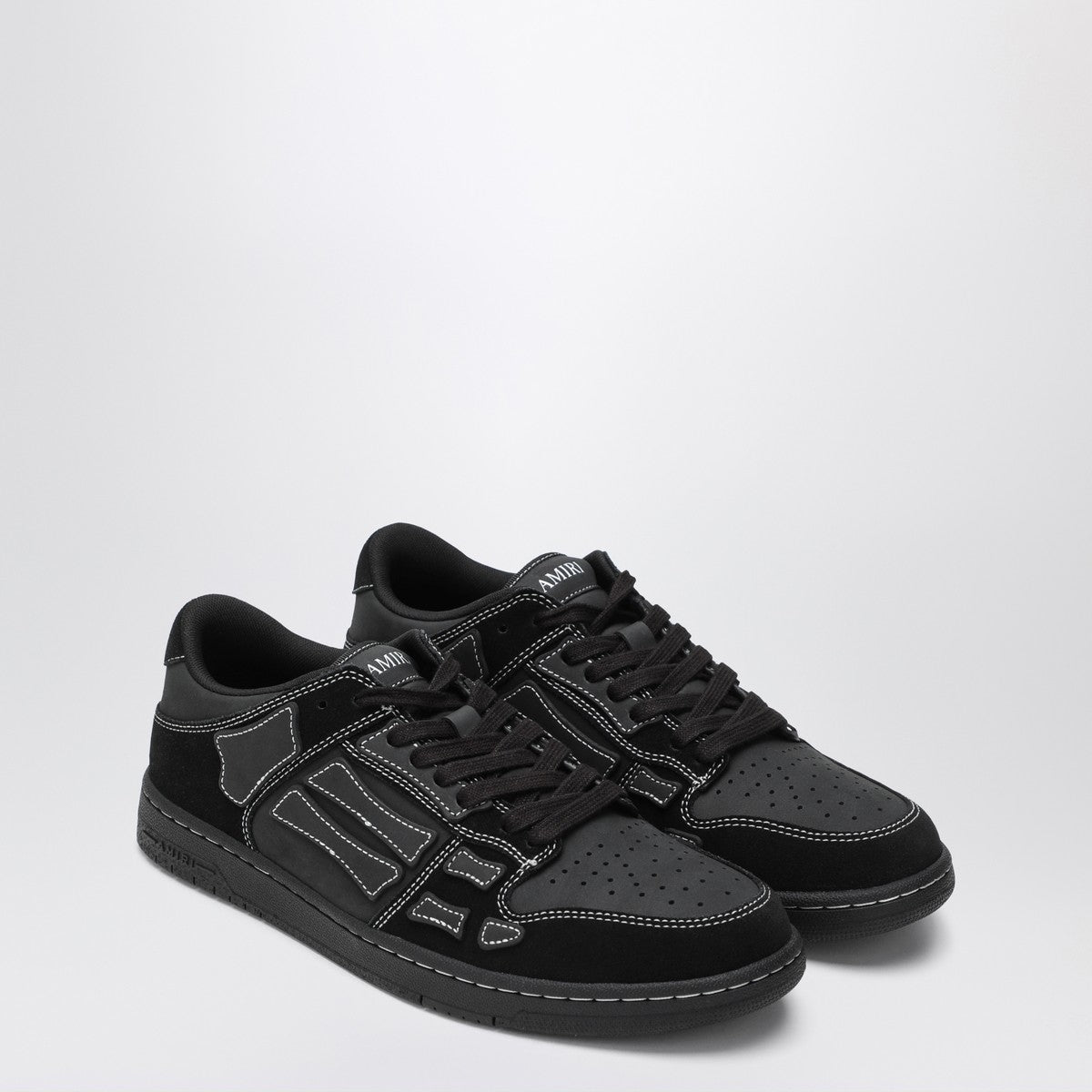 AMIRI Sneaker Skel Top Low black in leather and suede Amiri