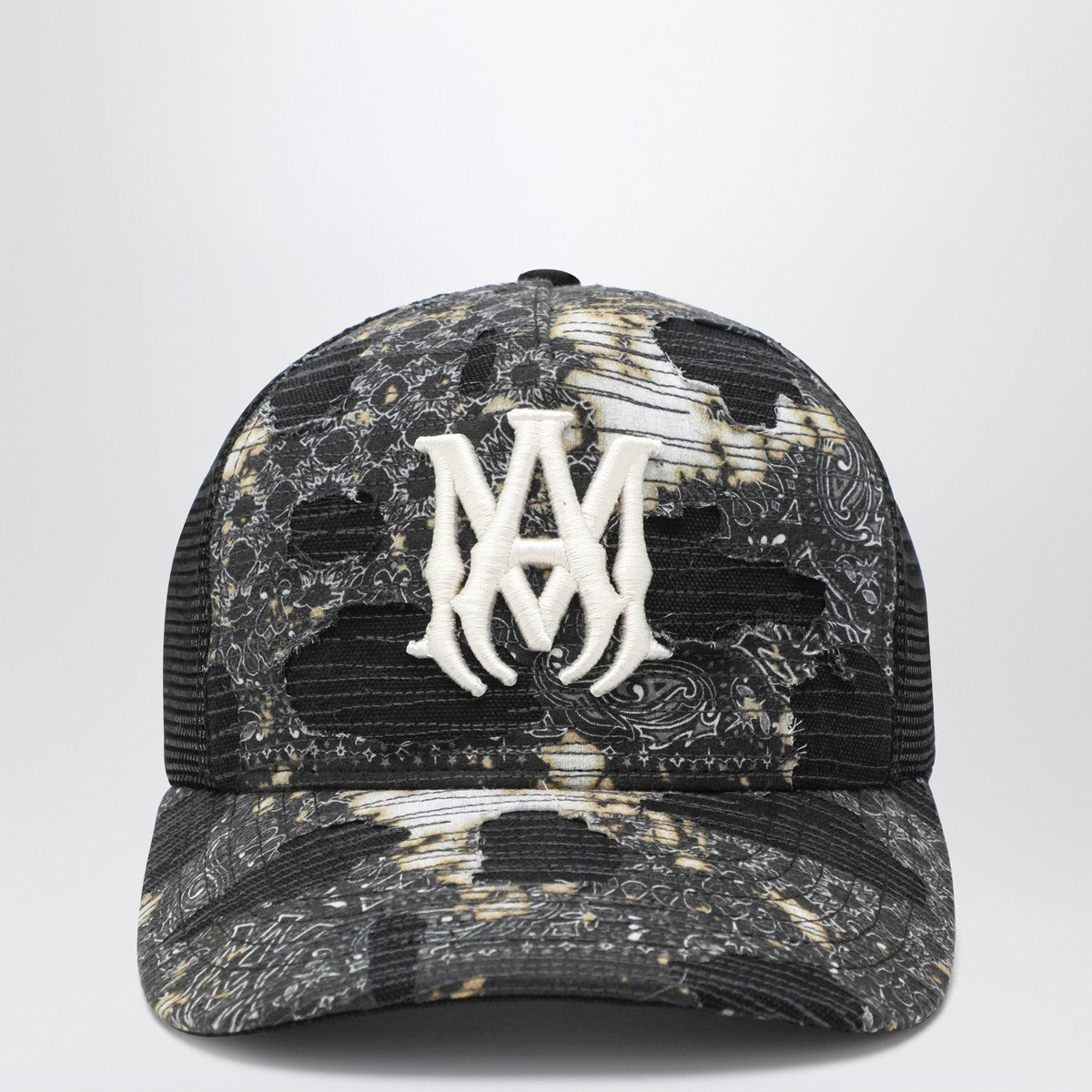 AMIRI Black bandana trucker hat Amiri