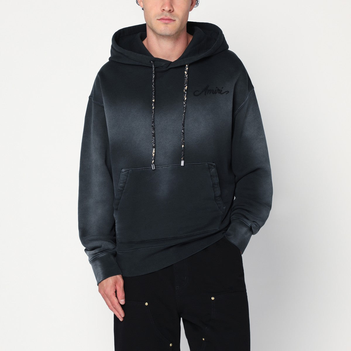 AMIRI Black Bandana Hoodie Amiri