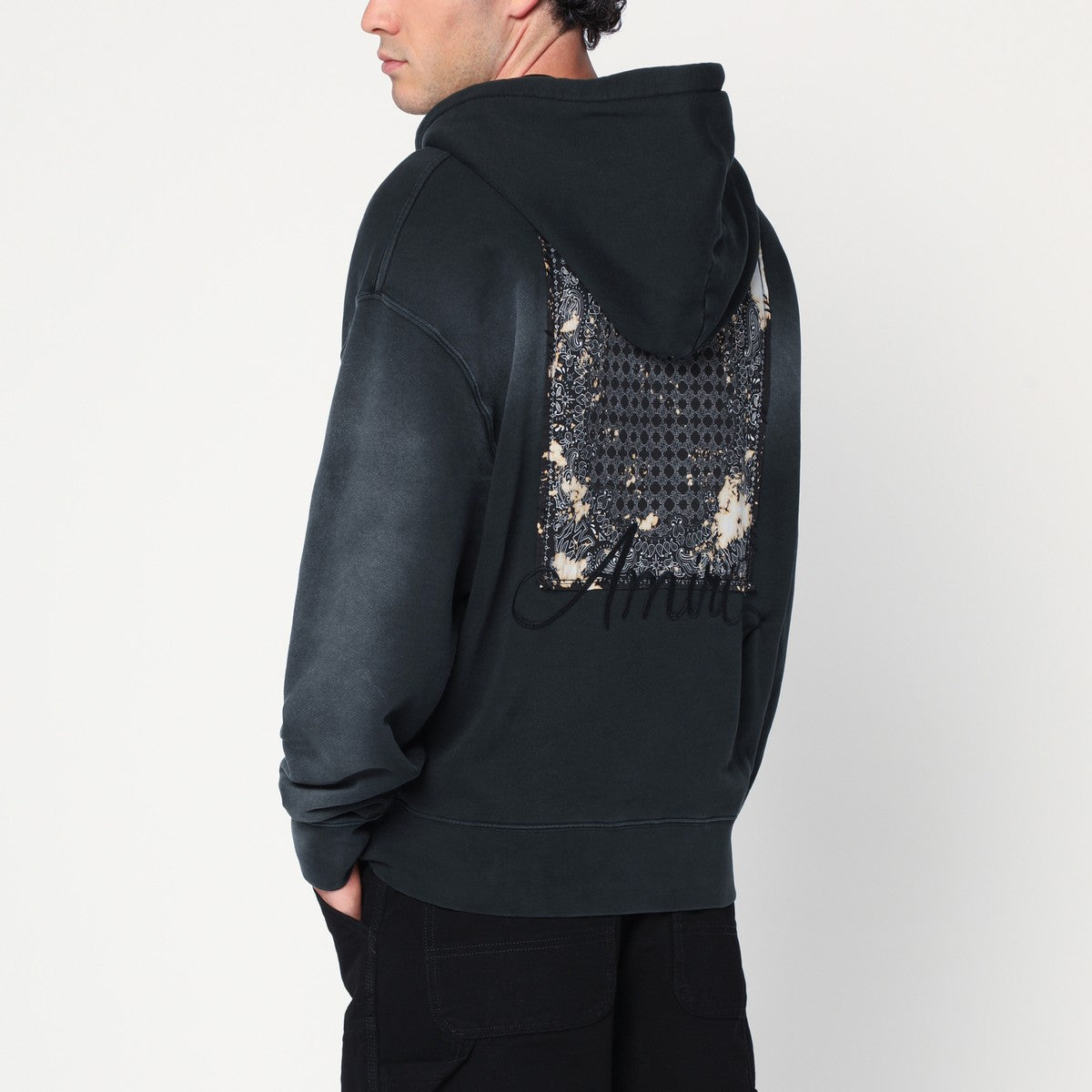 AMIRI Black Bandana Hoodie Amiri