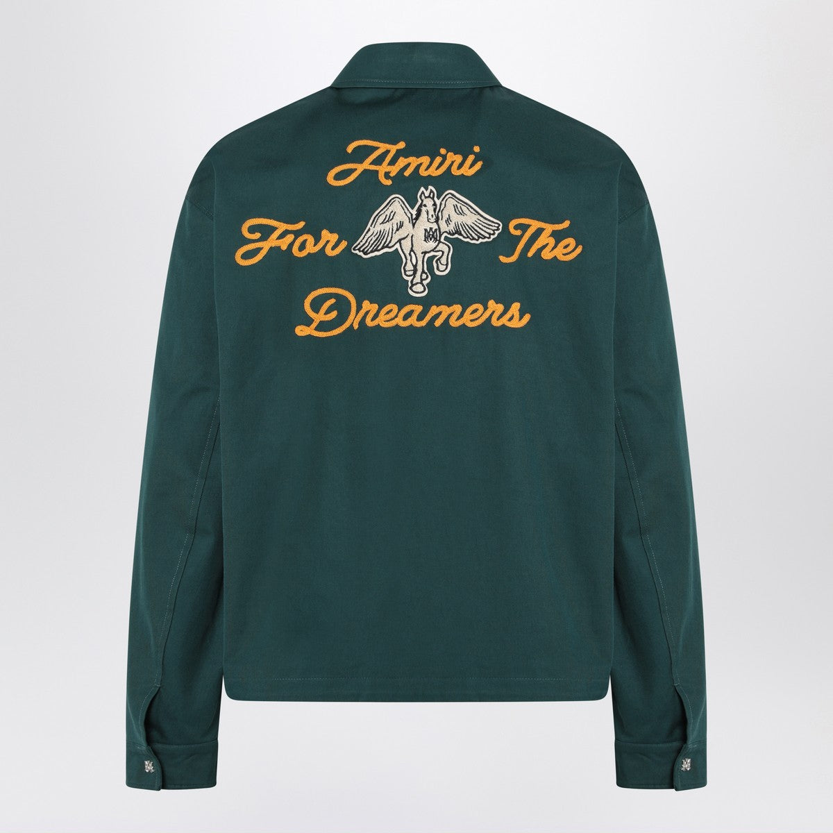 AMIRI Green zipped jacket with logo Amiri