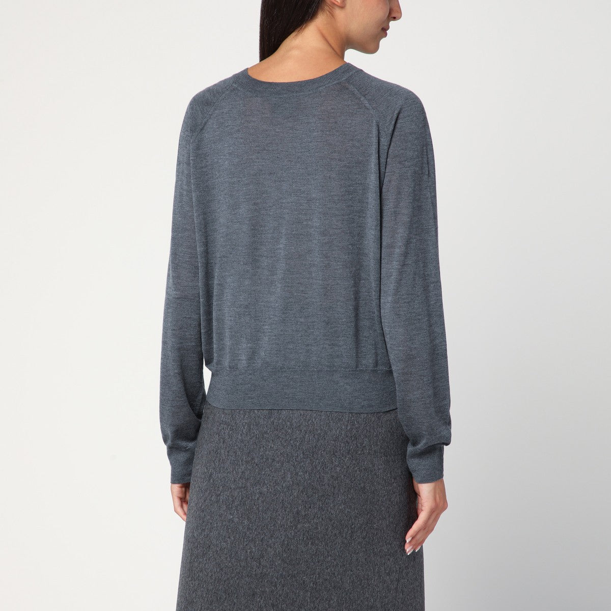 LouLou De Saison Anthracite grey cashmere sweater LouLou De Saison