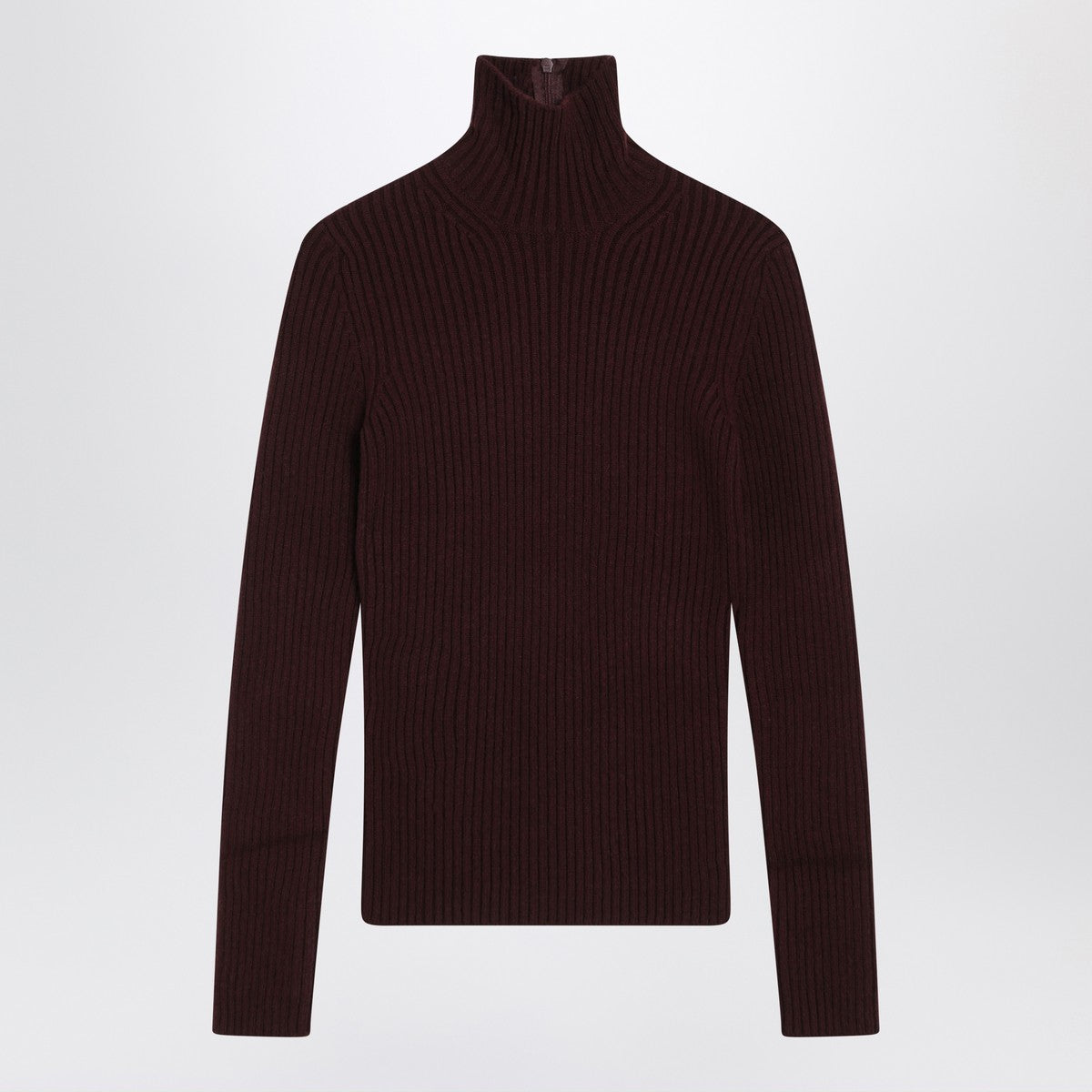 Max Mara Cherry-colored turtleneck in wool and cashmere blend Max Mara