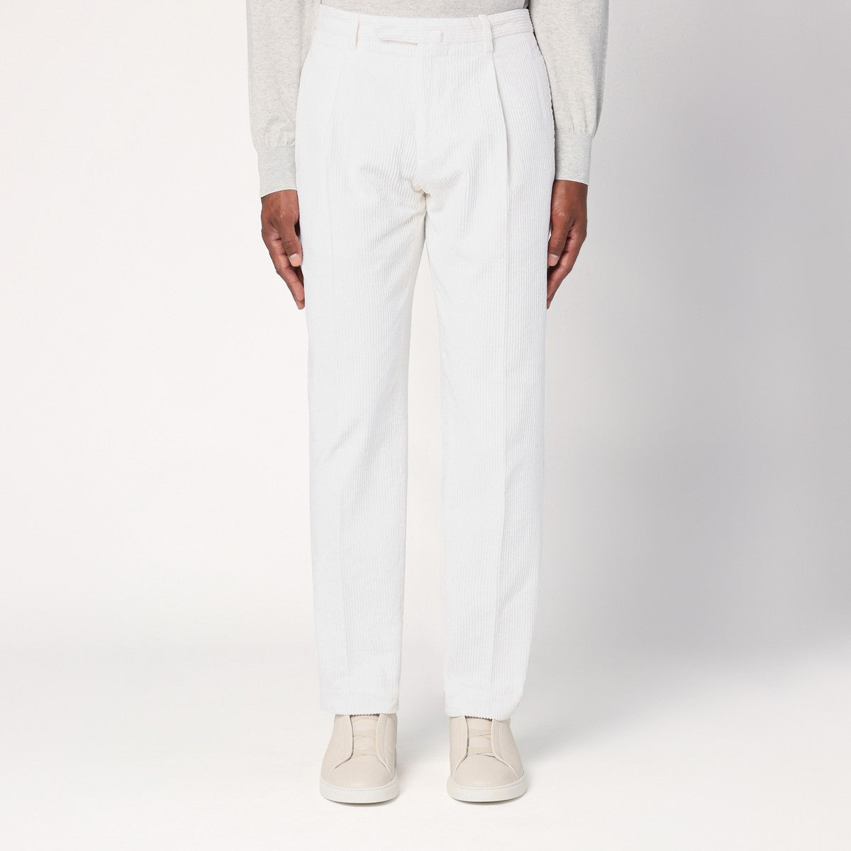 Santaniello White corduroy trousers Santaniello