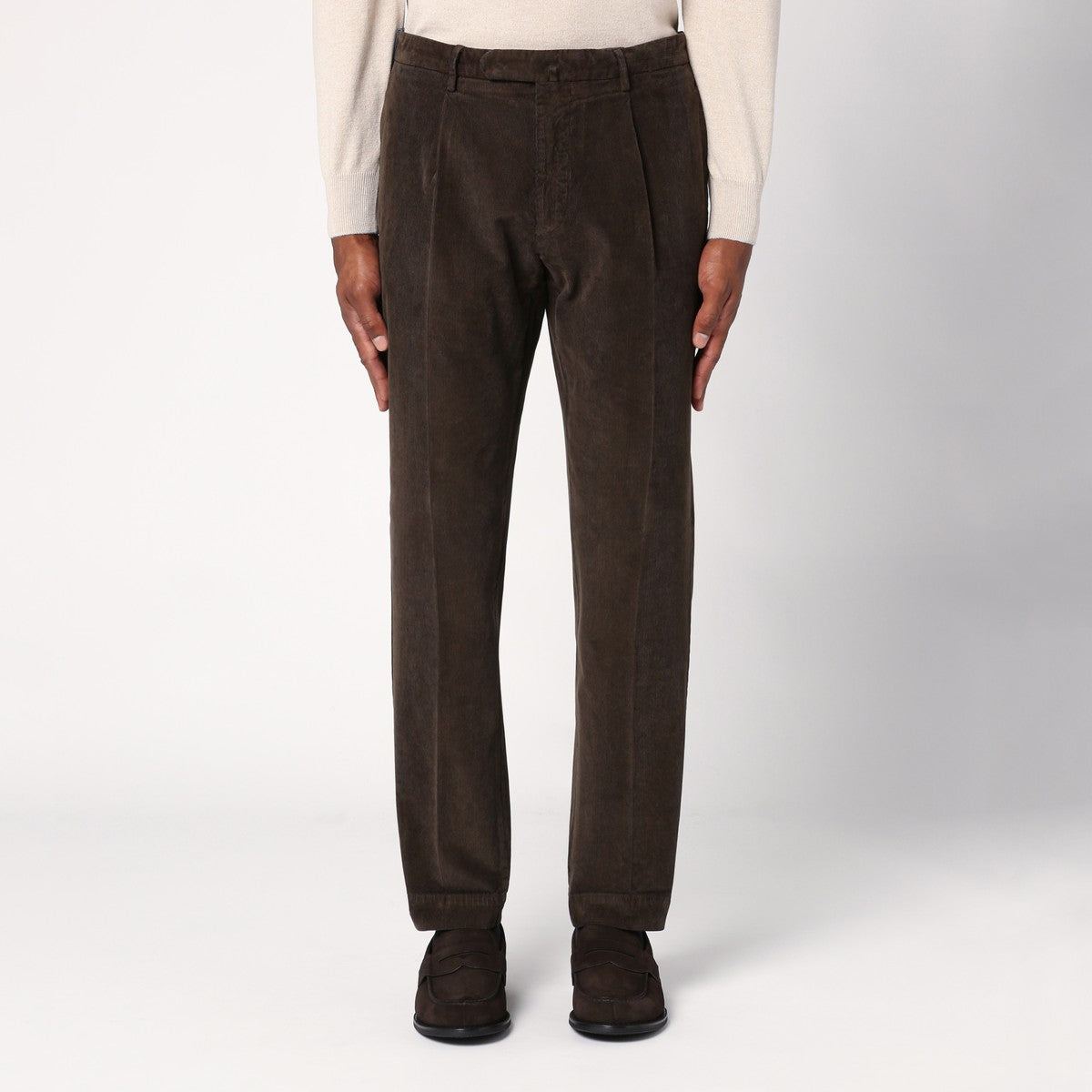 Santaniello Brown corduroy trousers Santaniello