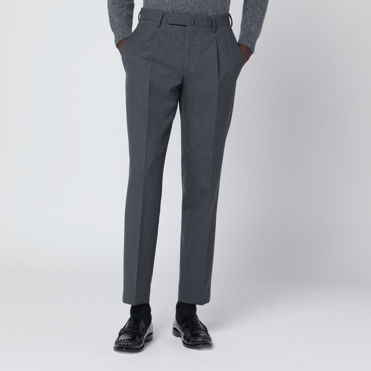 Santaniello Grey wool trousers Santaniello