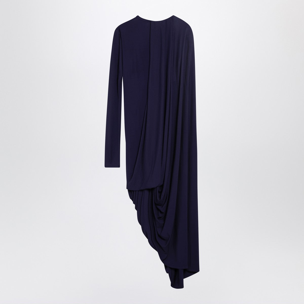Sportmax Dark purple draped asymmetric dress Sportmax