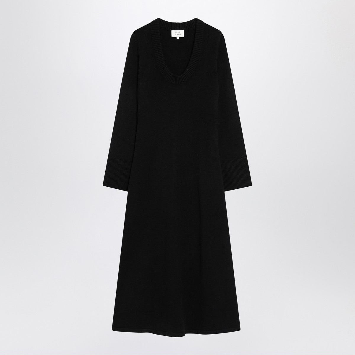 LouLou De Saison Long black Ari knit dress LouLou De Saison
