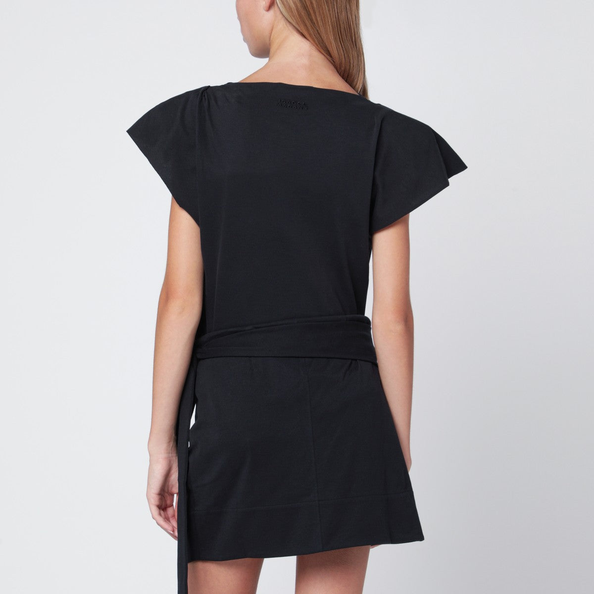 ISABEL MARANT Black Sebani asymmetrical T-shirt Isabel Marant