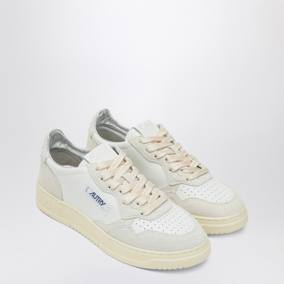 AUTRY Medalist white leather and suede trainer Autry