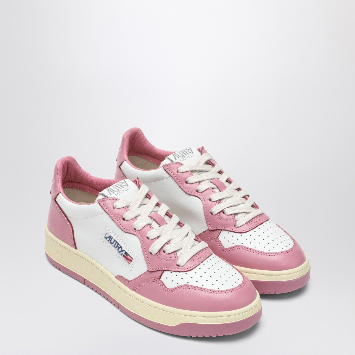 AUTRY White/pink Medalist sneakers Autry