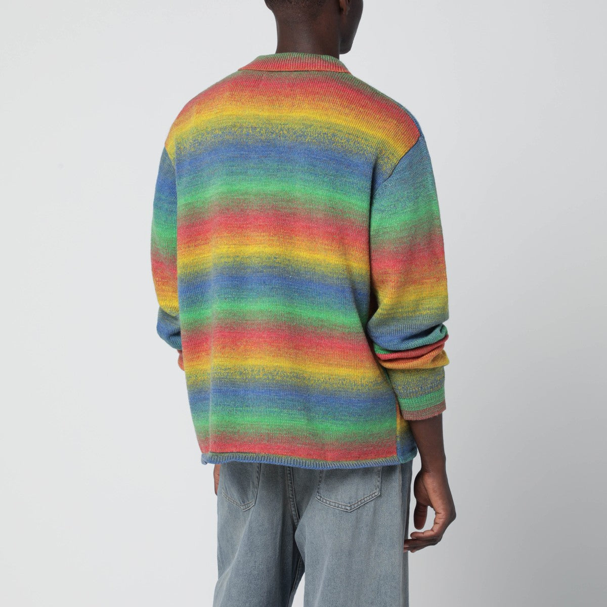 Awake NY Multicolour striped polo sweater Awake NY