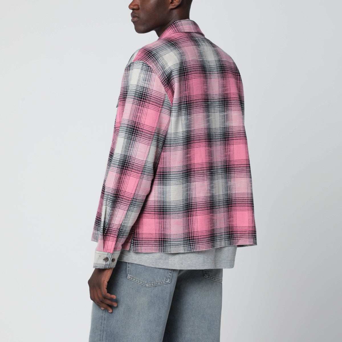 Awake NY Pink checked flannel shirt Awake NY