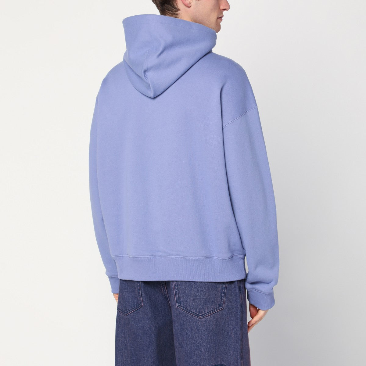 Awake NY Lilac cotton sweatshirt with logo Awake NY