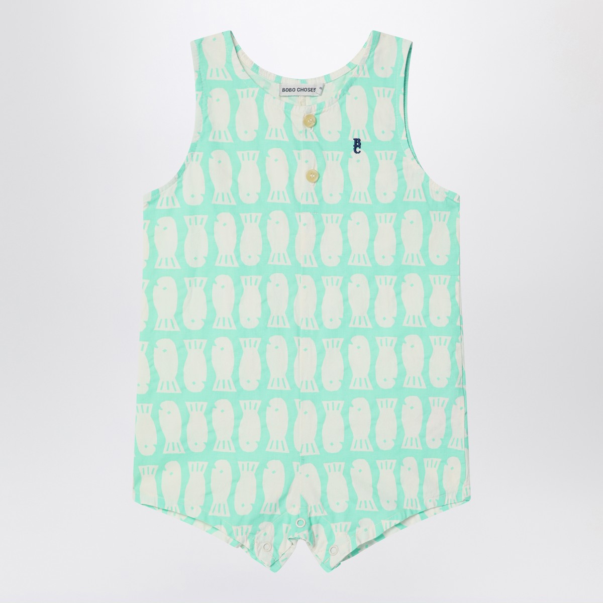 Bobo Choses Lucky Fish green water romper Bobo Choses