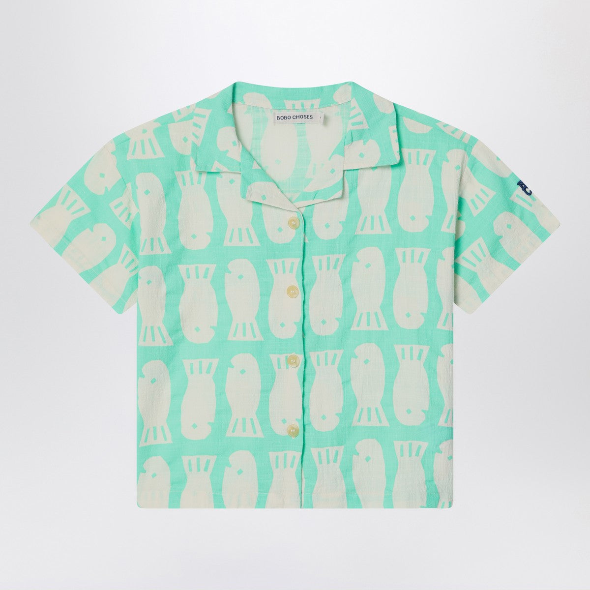 Bobo Choses Lucky Fish green water shirt Bobo Choses