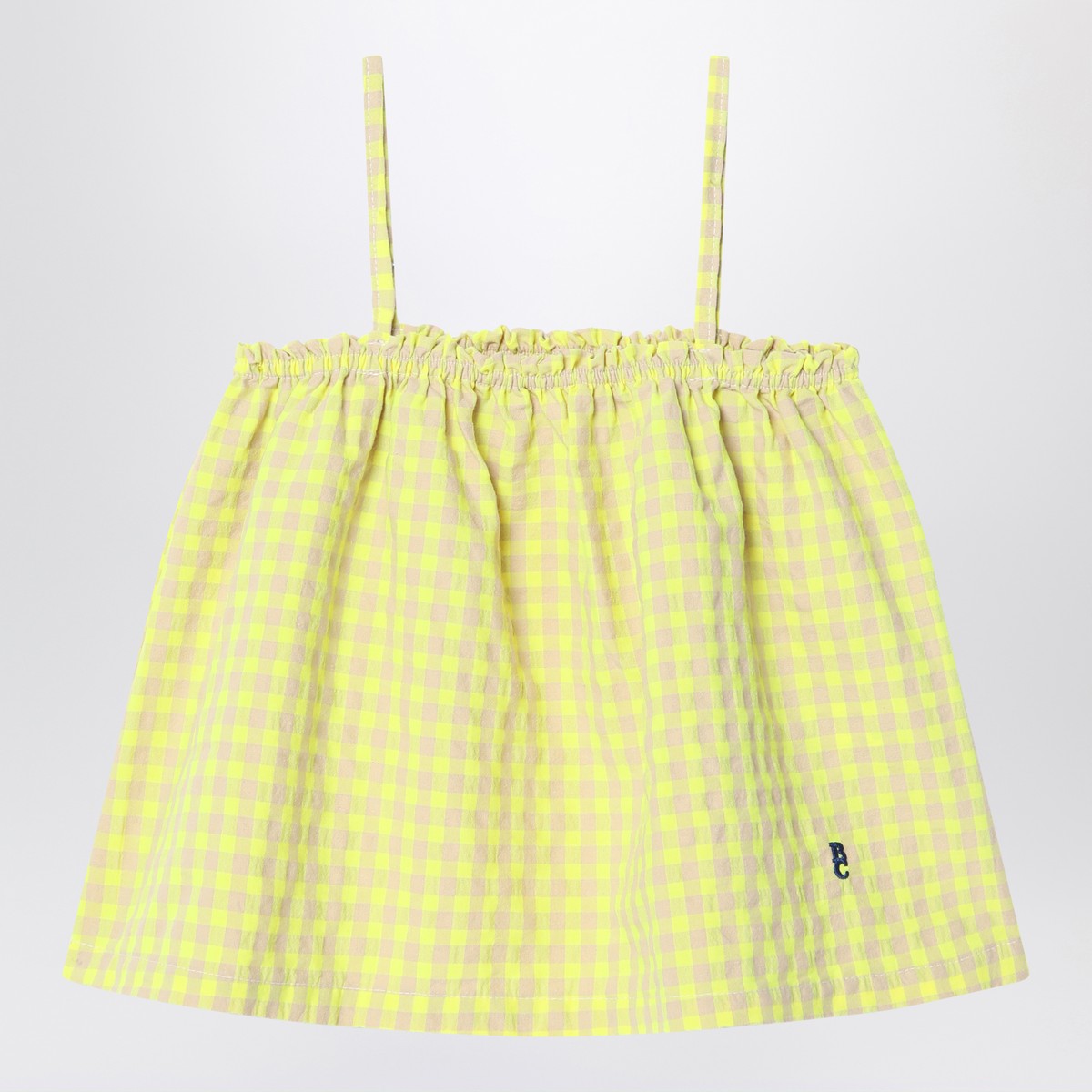 Bobo Choses Yellow Top in Vichy Fabric Bobo Choses