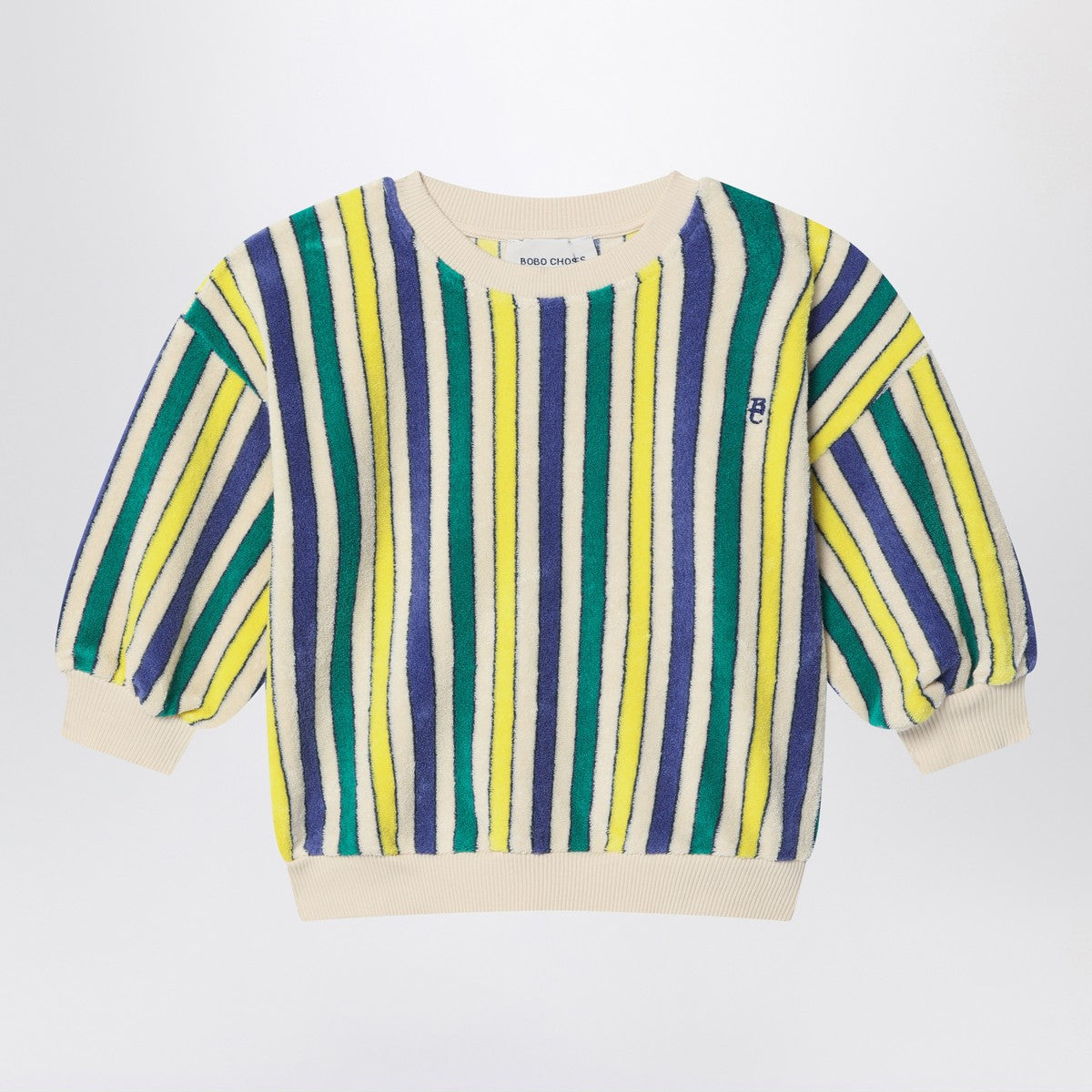 Bobo Choses Multicolored striped sponge sweatshirt Bobo Choses
