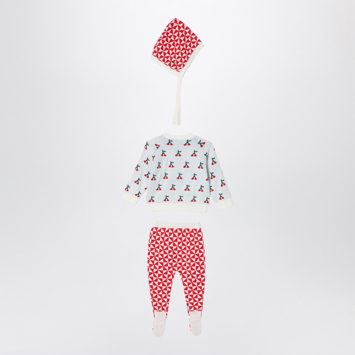Bobo Choses Cherry three-piece set in cotton blend Bobo Choses