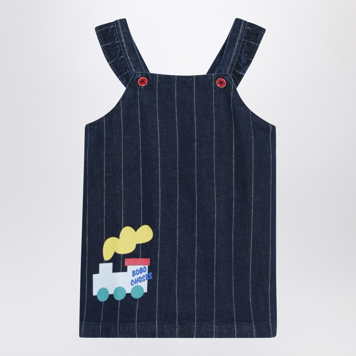Bobo Choses Navy blue denim dress with train Bobo Choses