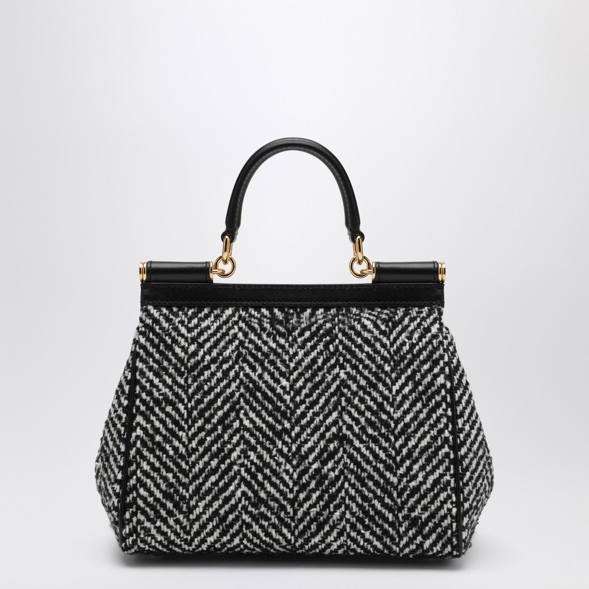 Dolce & Gabbana Dolce&Gabbana Chevron fabric handbag Sicily medium Dolce & Gabbana