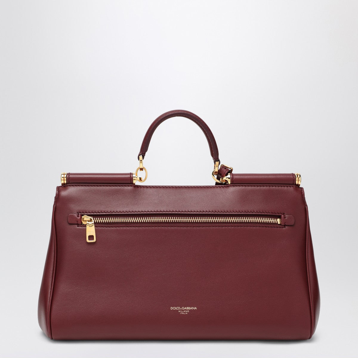 Dolce & Gabbana Dolce&Gabbana My Sicily handbag in burgundy leather Dolce & Gabbana
