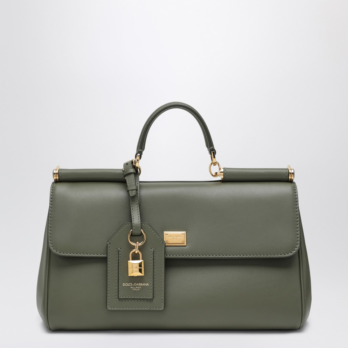 Dolce & Gabbana Dolce&Gabbana My Sicily handbag in military green leather Dolce & Gabbana
